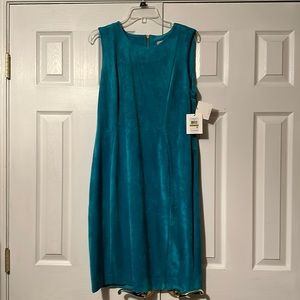 Calvin Klein Faux Suede Dress Size 14